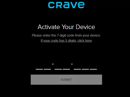 How to activate Crave on streaming devices?