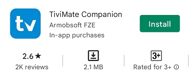 TiviMate Companion app